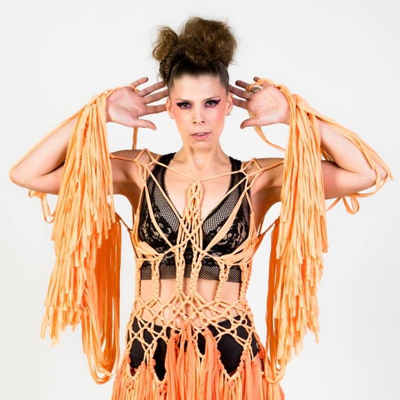 Handmade Corset Macramé Dress - Picture 6 of 17